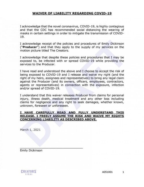 Creators-Legal-Film-Covid19-Waiver