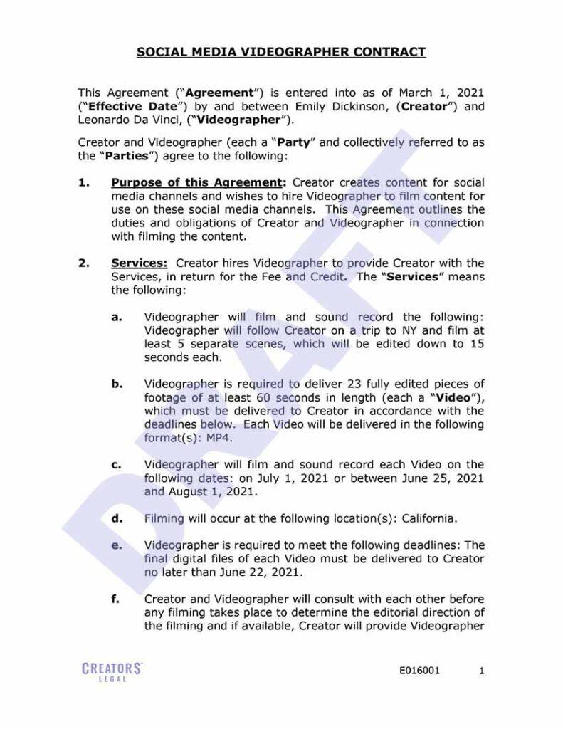Creators-Legal-Social-Media-Videographer-Contract
