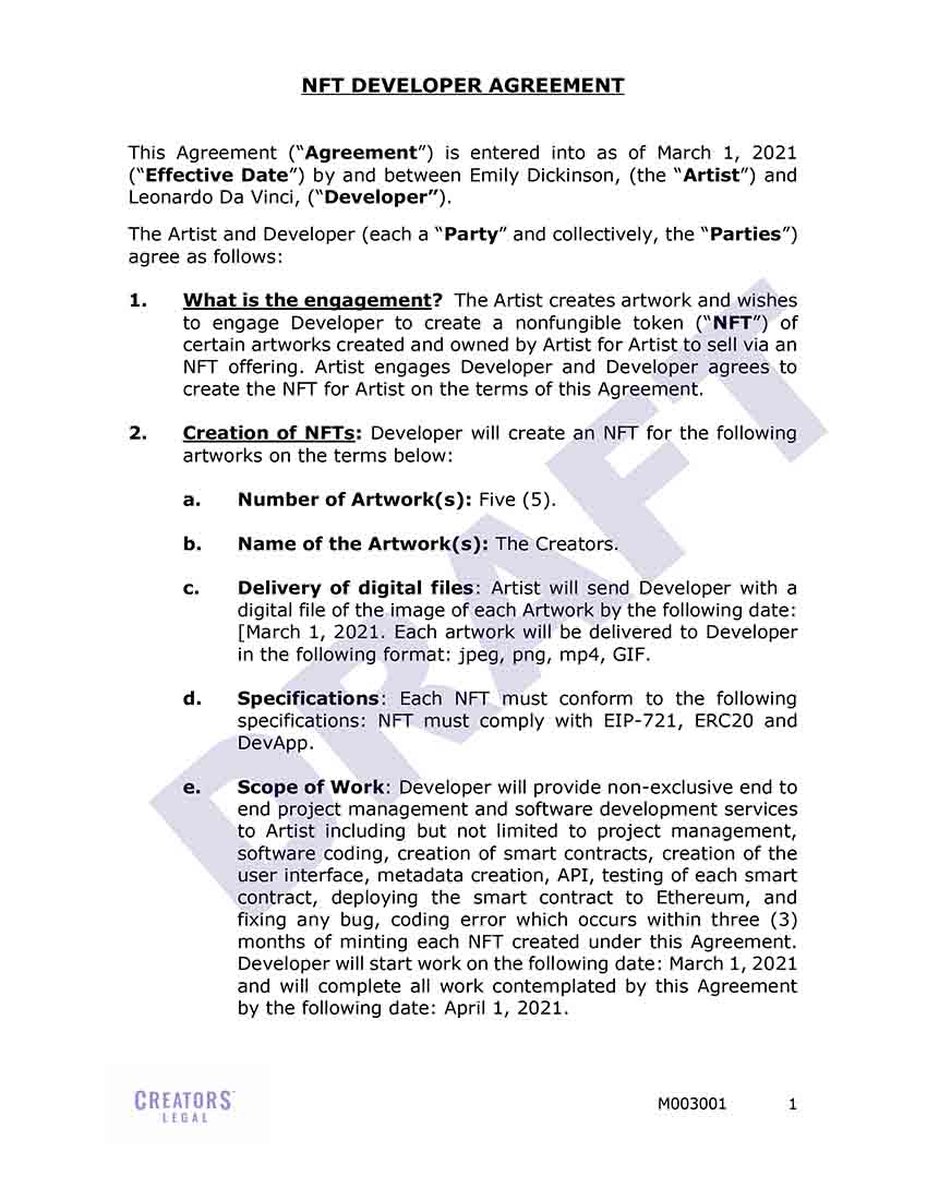 nft contract example