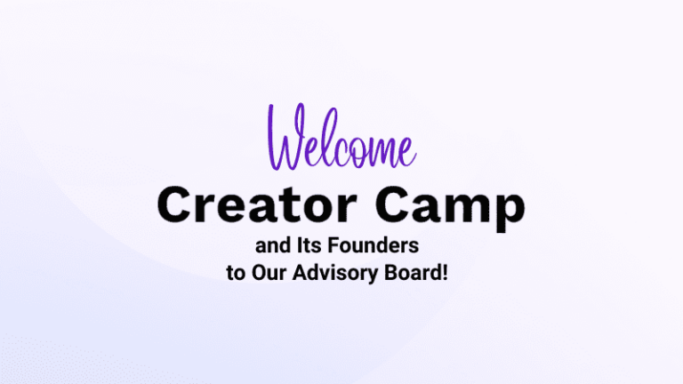 Creator Camp and Creators Legal Partnership pop up