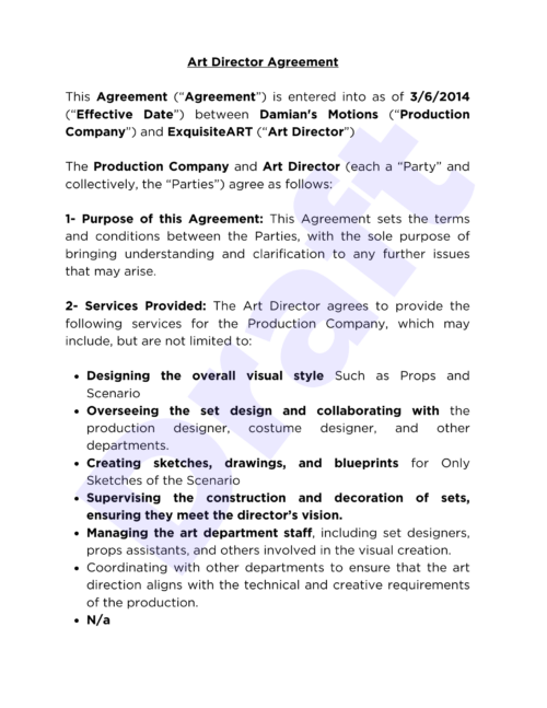 Creators-Legal-Art-Director-Agreement