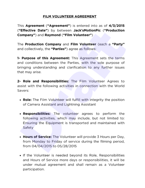 Creators-Legal-Film-Volunteer-Agreement